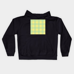 Orchard Plaid - Green and Yellow Kids Hoodie